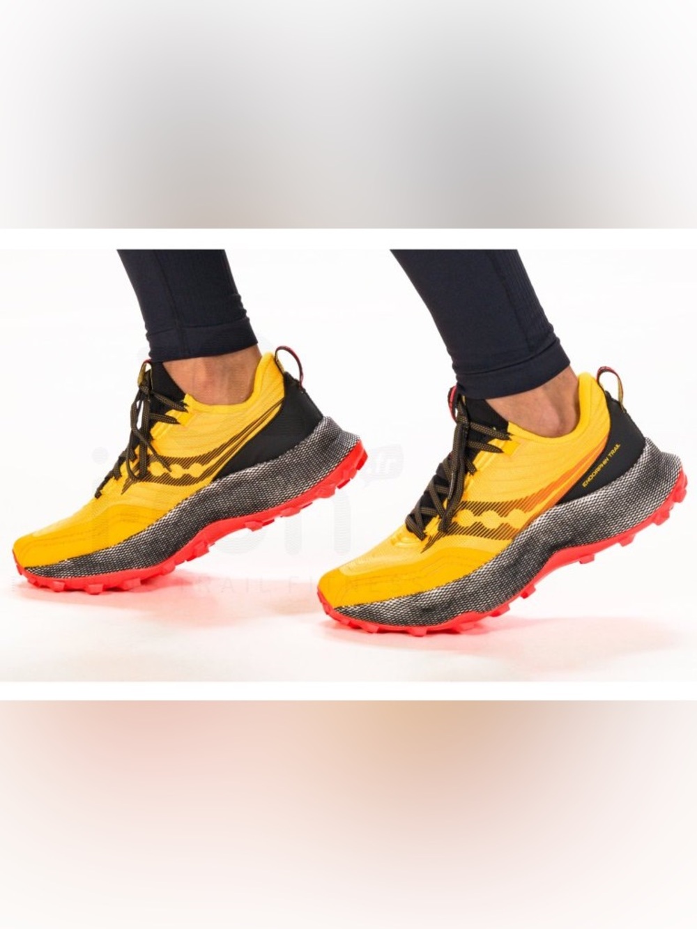 Saucony Endorphin Trail Sneakers Women’s Size 7 Yellow S10647-16 EUC No Box
